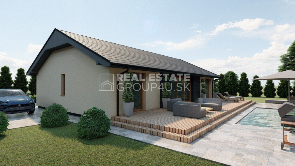 4 IZ BUNGALOV S VEĽKORYSOU VÝMEROU 122 m2