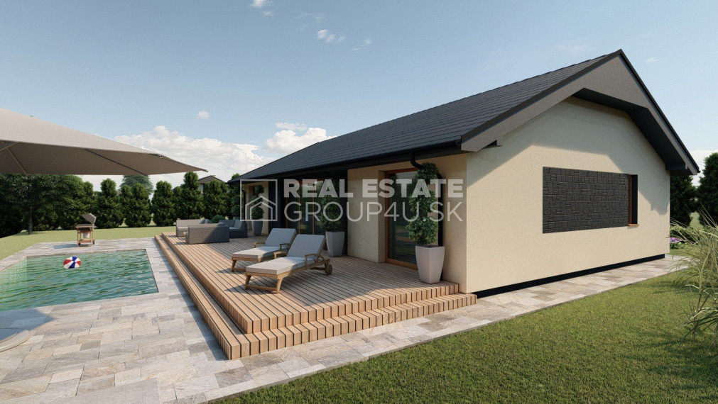 4 IZ BUNGALOV S VEĽKORYSOU VÝMEROU 122 m2