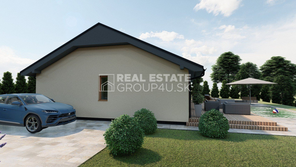 4 IZ BUNGALOV S VEĽKORYSOU VÝMEROU 122 m2