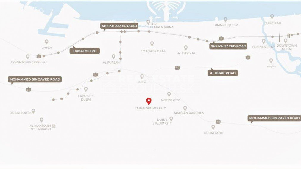 PREDAJ: APARTMÁNY - aktívny životný štýl v SPORTS CITY - DUBAJ