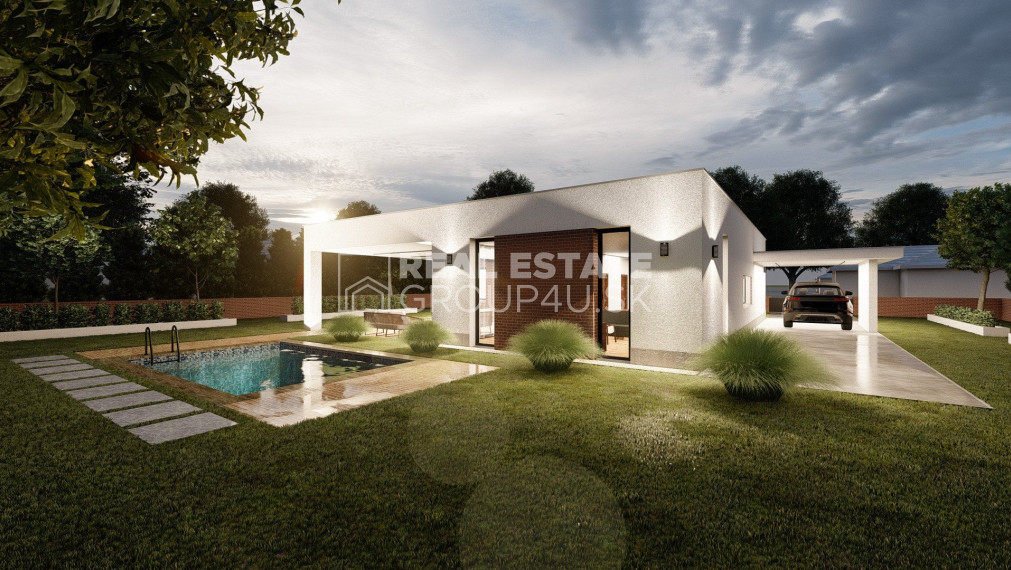 4 IZBOVÝ BUNGALOV S PLOCHOU STRECHOU: 160 990,-€