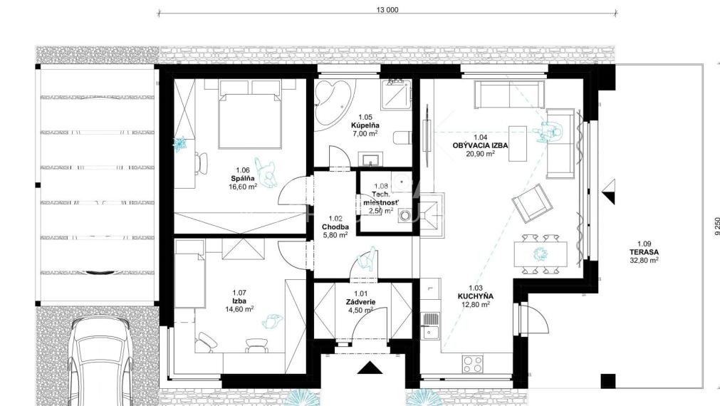 3 IZBOVÝ PRAKTICKÝ BUNGALOV AJ S TERASOU: 120 990,-€