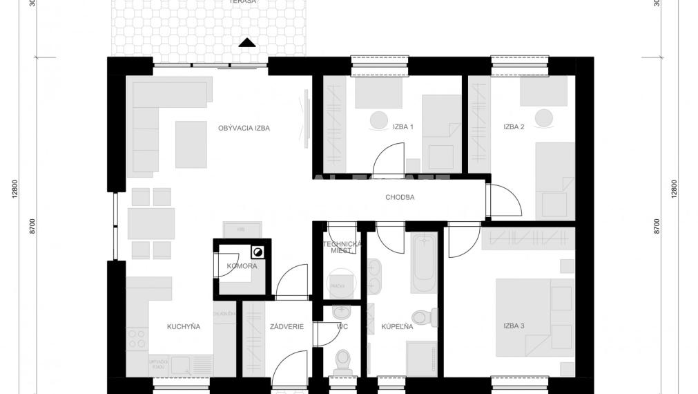 4 IZ BUNGALOV S NOČNOU ZÓNOU V ŠTANDARDE 127 990,-€