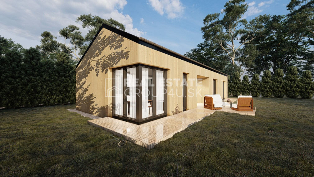 PRIESTRANNÝ NADČASOVÝ LOWCOST BUNGALOV 110 600,- €