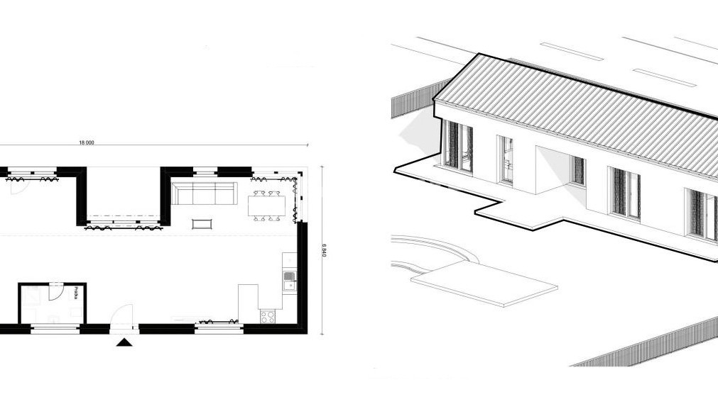 PRIESTRANNÝ NADČASOVÝ LOWCOST BUNGALOV 110 600,- €