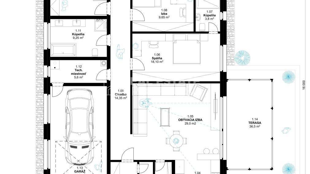 ATYPICKÝ 4 IZBOVÝ BUNGALOV SO ZIMNOU ZÁHRADOU