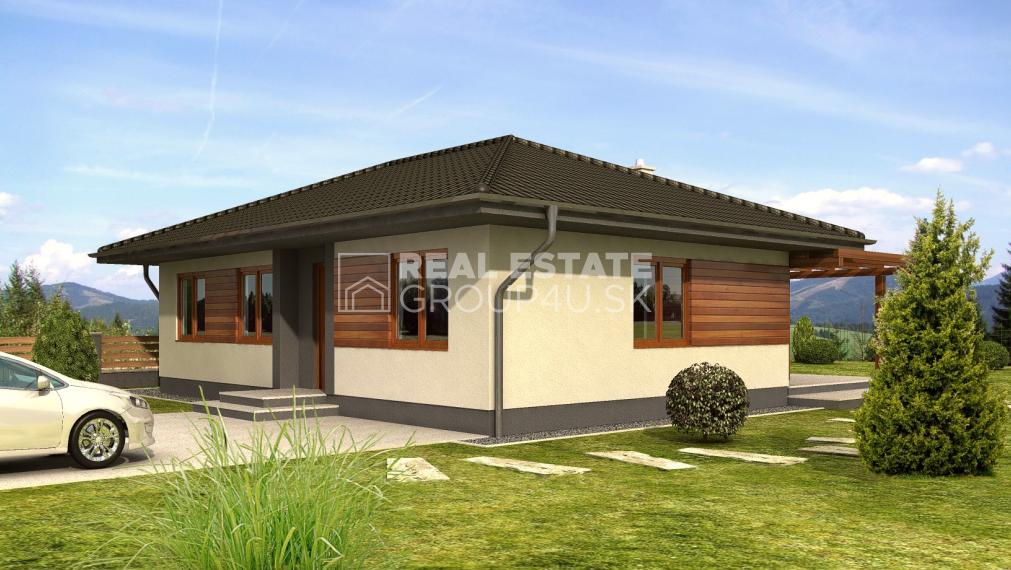 BUNGALOV SO ZAUJÍMAVO RIEŠENOU SPÁLŇOU
