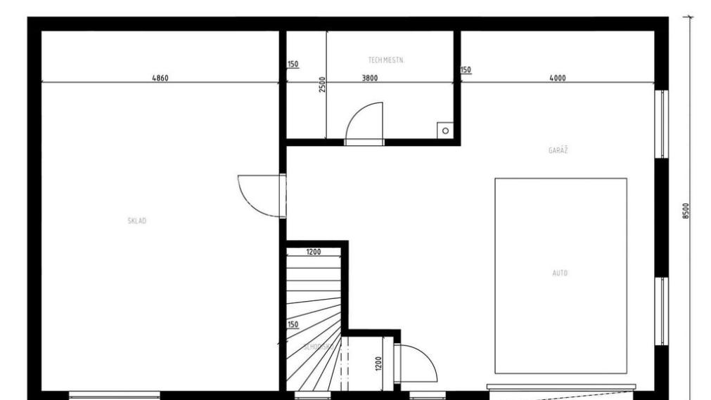 4 IZ DOM S GARÁŽOU  - VHODNÝ AJ DO SVAHU