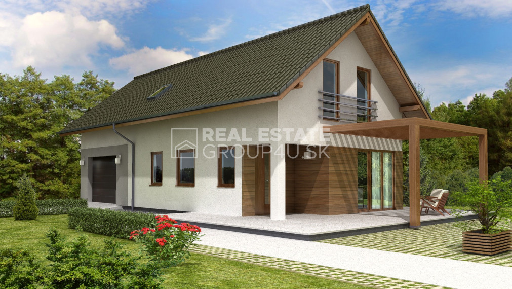 PRIESTRANNÝ POSCHODOVÝ DOM S GARÁŽOU