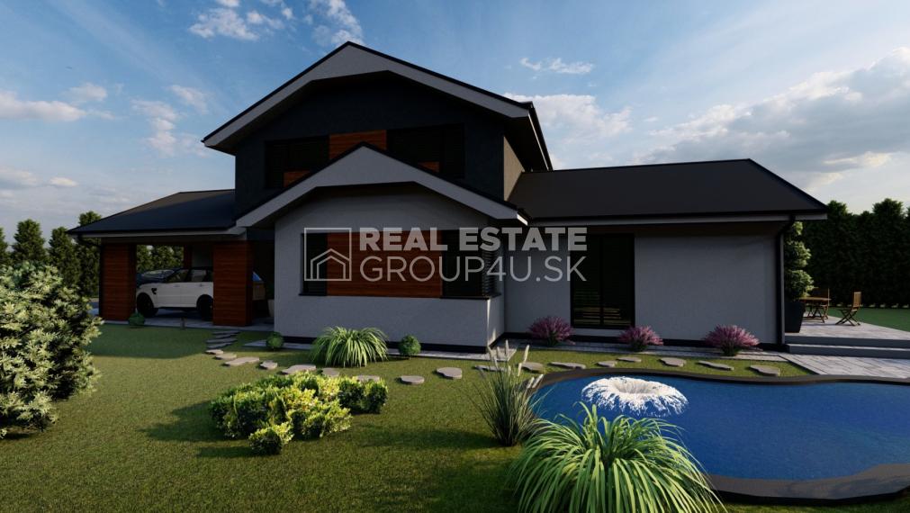 4-IZBOVÝ POSCHODOVÝ MODERNÝ DOM S POZEMKOM