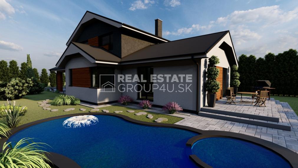 4-IZBOVÝ POSCHODOVÝ MODERNÝ DOM S POZEMKOM