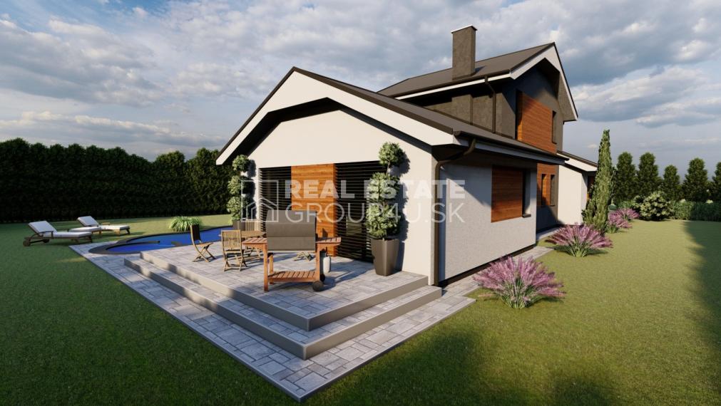 4-IZBOVÝ POSCHODOVÝ MODERNÝ DOM S POZEMKOM