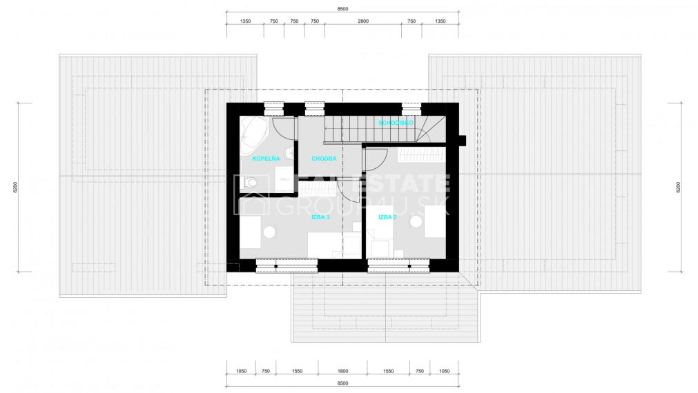 4-IZBOVÝ POSCHODOVÝ MODERNÝ DOM S POZEMKOM