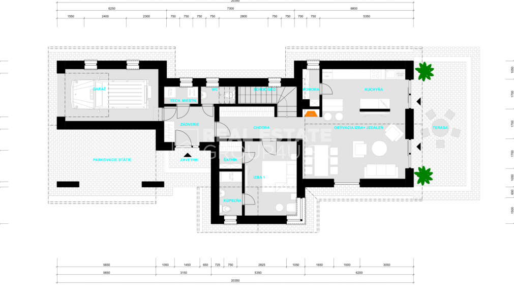 4-IZBOVÝ POSCHODOVÝ MODERNÝ DOM S POZEMKOM