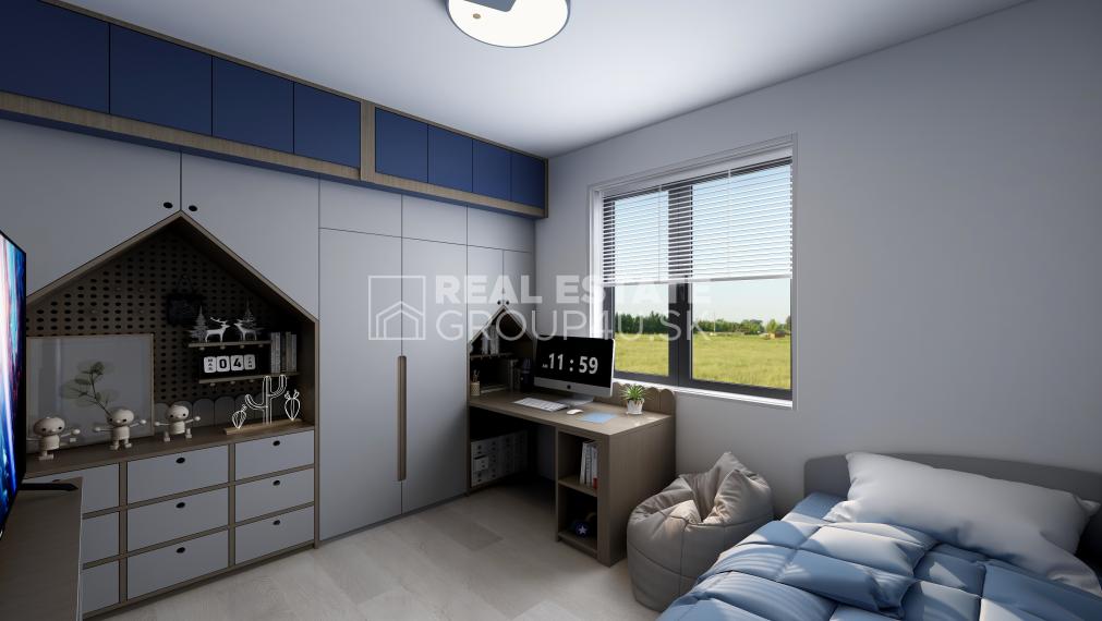 SLNEČNÝ, ROVINATÝ POZEMOK S MODERNÝM BUNGALOVOM - 169 000.-€