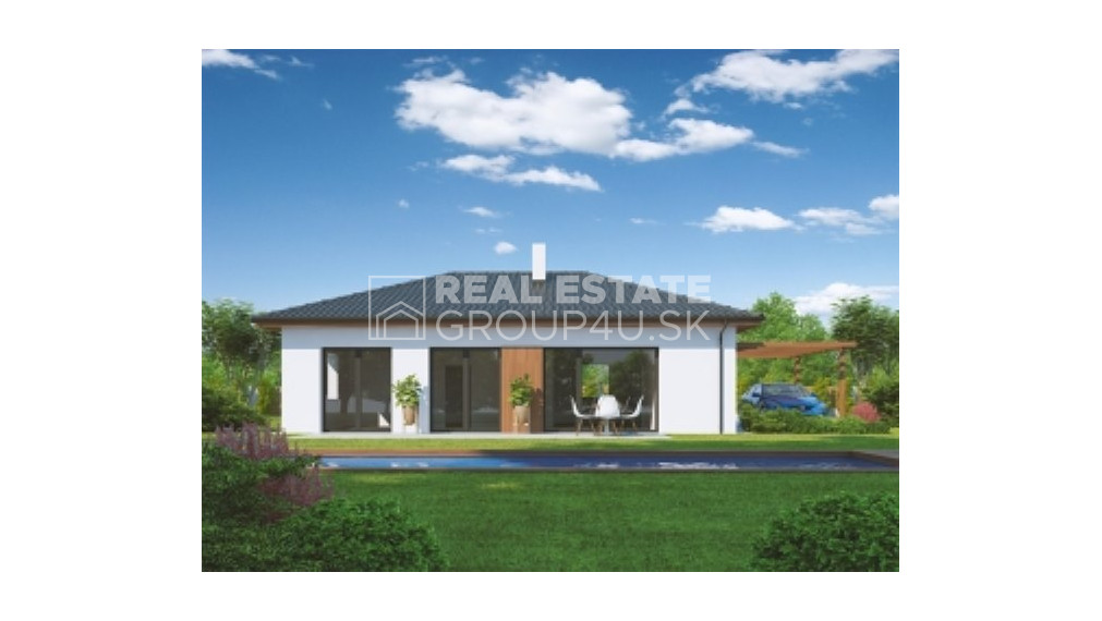 NOVOSTAVBA:  4IZ  BUNGALOVOM S VÝMEROU 100 M2