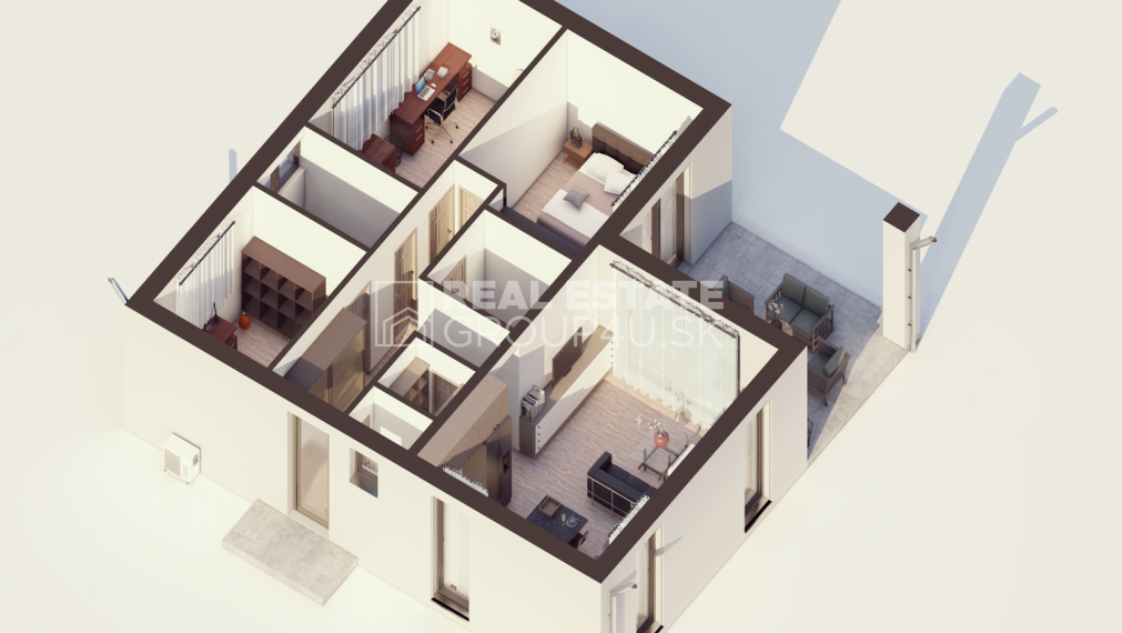 4IZ BUNGALOV V POVAŽSKEJ BYSTRICI V ŠTÁDIU HRUBEJ STAVBY