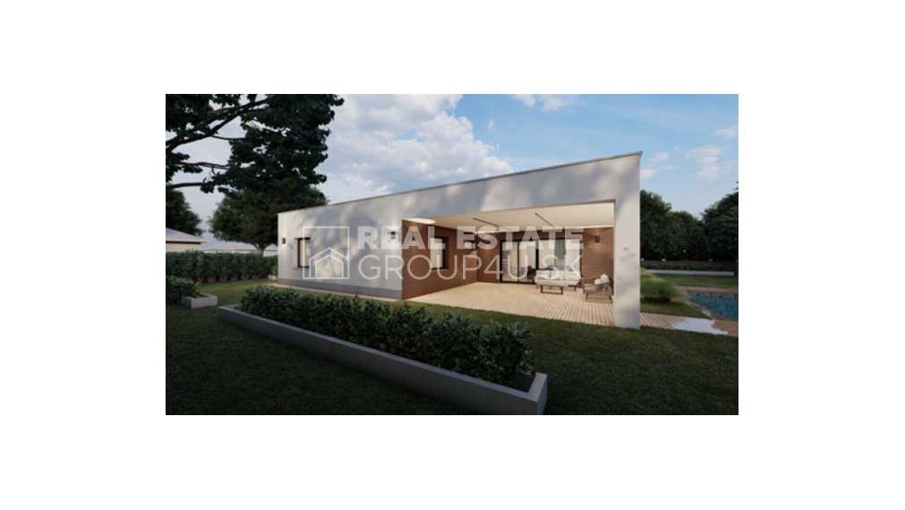 MODERNÝ BUNGALOV 4 IZ - PLOCHÁ STRECHA 160 990,-€