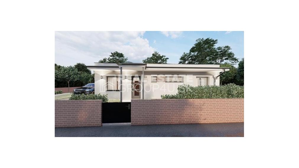 MODERNÝ BUNGALOV 4 IZ - PLOCHÁ STRECHA 160 990,-€