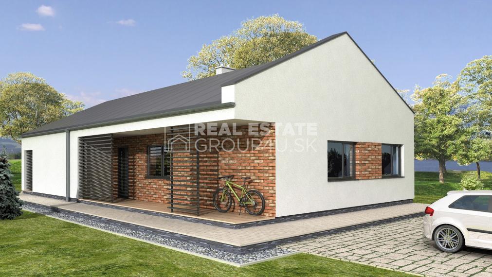 POZEMOK SO 4-IZBOVÝM BUNGALOVOM S ATYPICKÝMI PRVKAMI