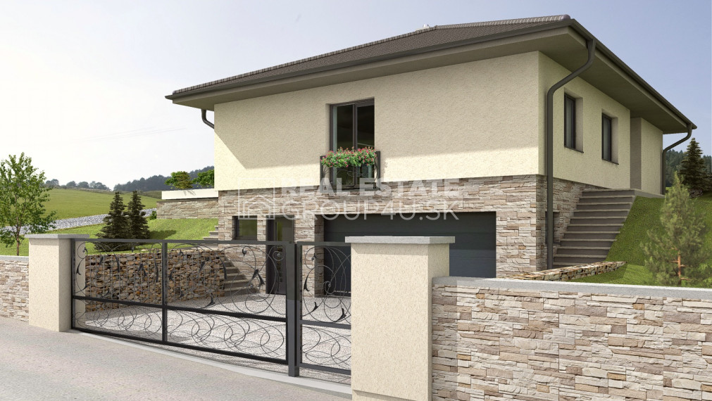 MODERNÁ NOVOSTAVBA RD S GARÁŽOU NA POZEMKU 630 M2 - STREŽENICE