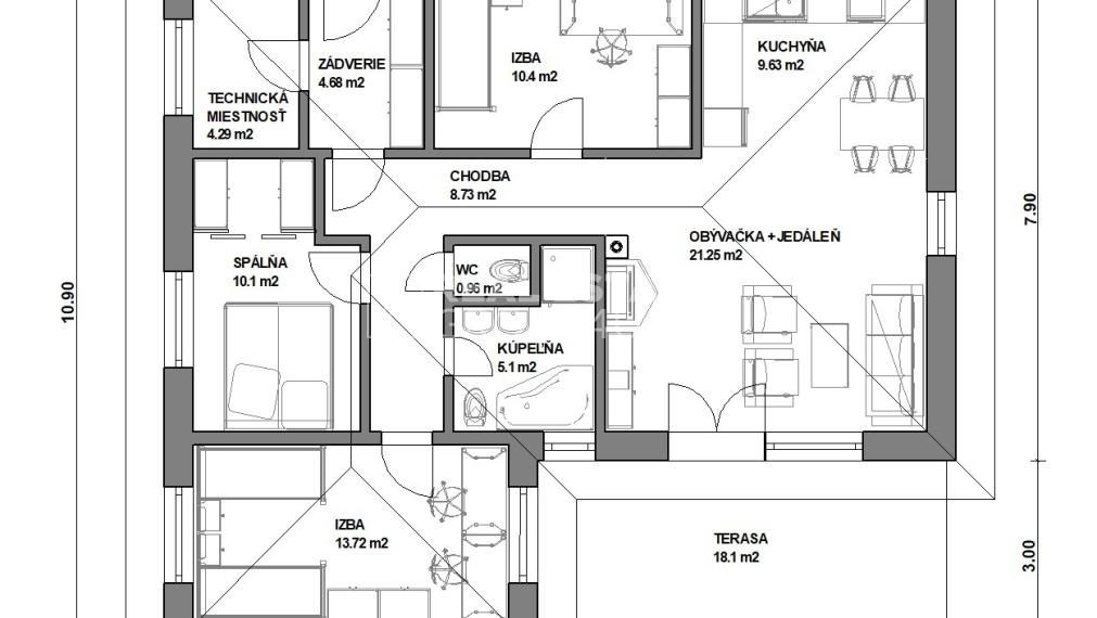 PEKNÁ NOVOSTAVBA 4IZ RD S POZEMKOM - TN. TEPLICE