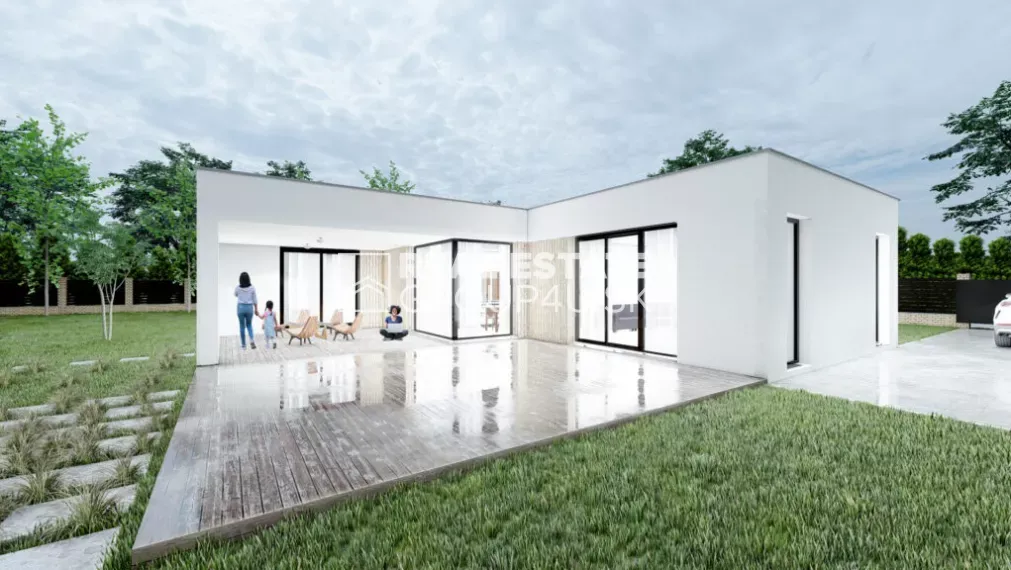 MODERNÝ BUNGALOV NA KĽÚČ S POZEMKOM
