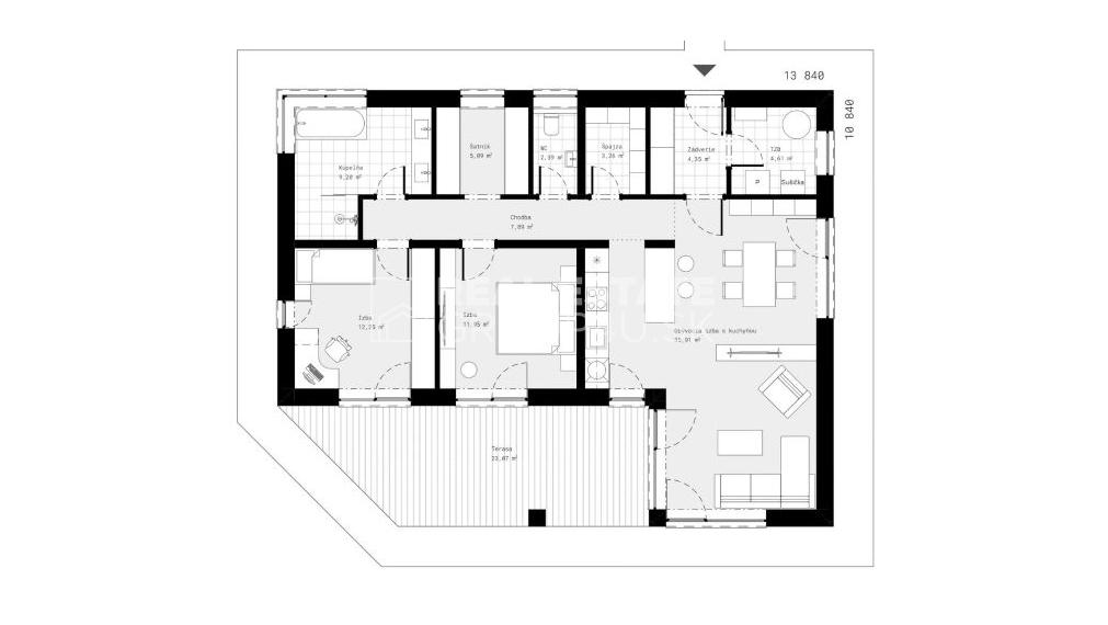 PREDAJ:  MODERNÝ RD S POZEMKOM - TRENČÍN
