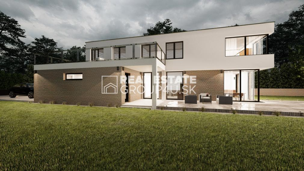 LUKRATÍVNY POZEMOK S MODERNÝM DOMOM NA KĽÚČ A STAVEBNÝM POVOLENÍM