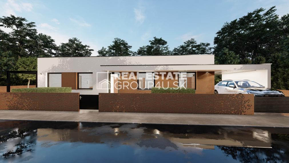 LUKRATÍVNY POZEMOK S VÝSTAVBOU MODERNÉHO BUNGALOVU NA KĽÚČ – BUDATÍN