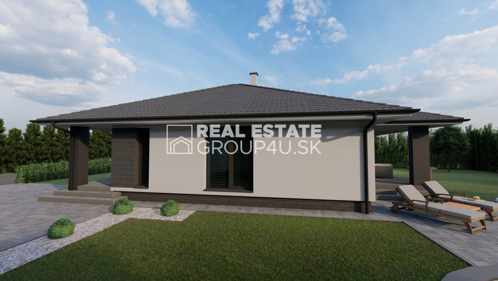 MODERNÝ BUNGALOV NA KĽÚČ  S POZEMKOM – DIVINA