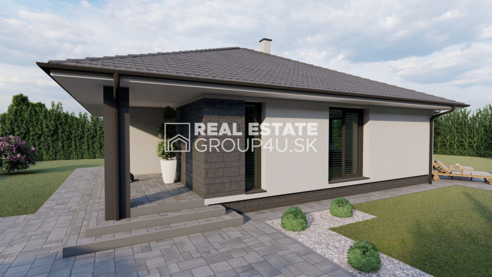 MODERNÝ BUNGALOV NA KĽÚČ  S POZEMKOM – DIVINA