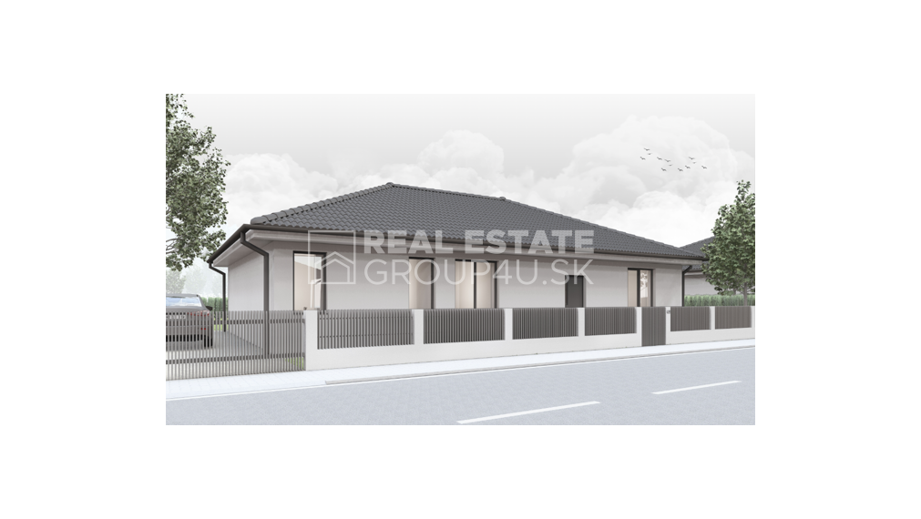 MODERNÝ BUNGALOV s terasou a záhradou