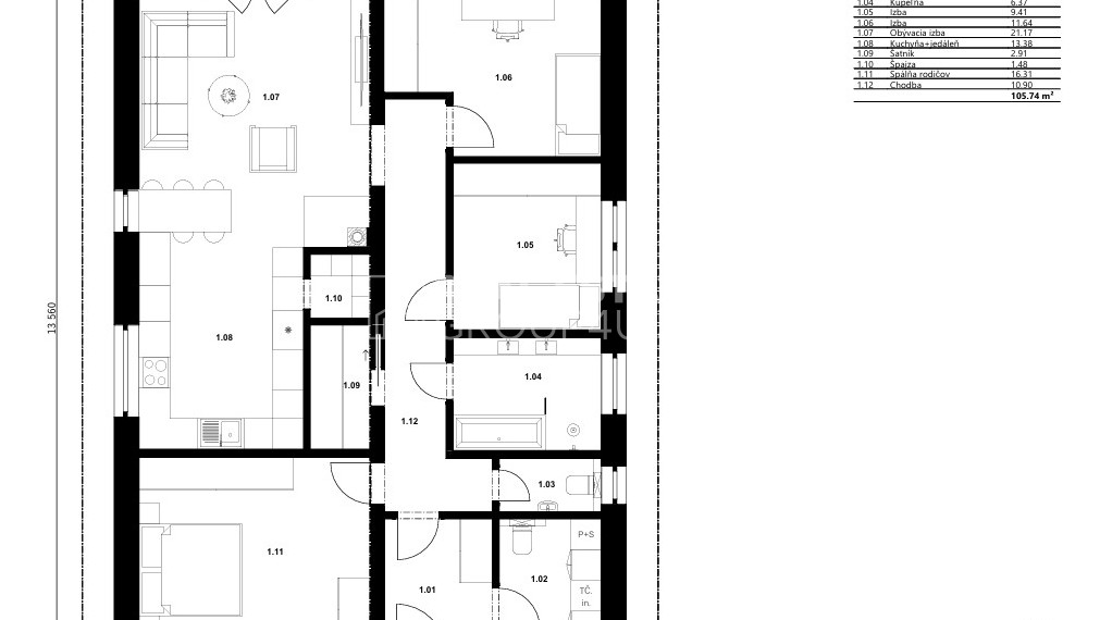 TR. JASTRABIE - HOLODOM SO ZAUJÍMAVOU DISPOZÍCIOU