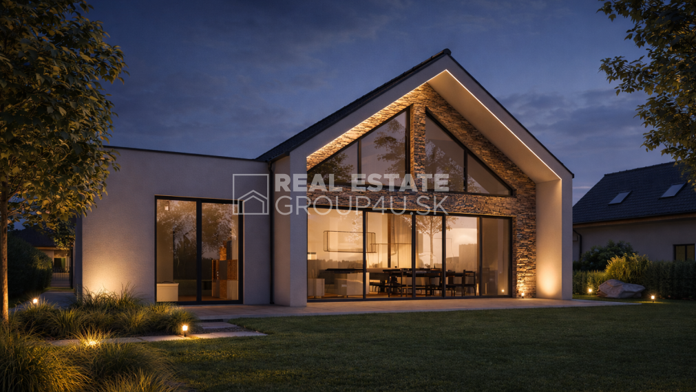 LUXUSNÝ BUNGALOV NA KĽÚČ S POZEMKOM NA SAMOTE - VEĽKÉ ROVNÉ