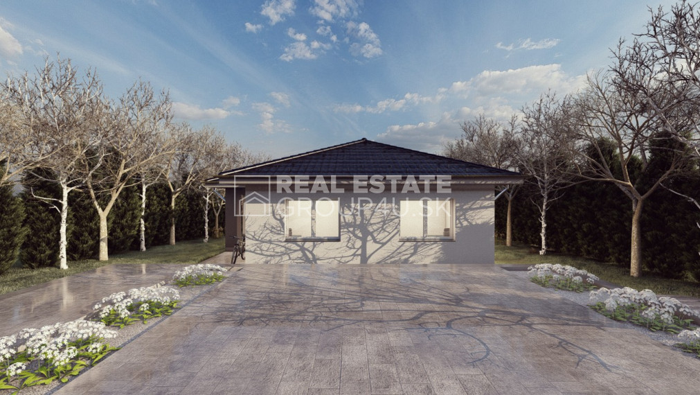 BUNGALOV S TERASOU - 4 IZBOVÝ , bezpečný a moderný dom
