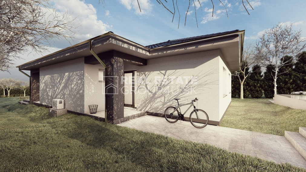 BUNGALOV S TERASOU - 4 IZBOVÝ , bezpečný a moderný dom