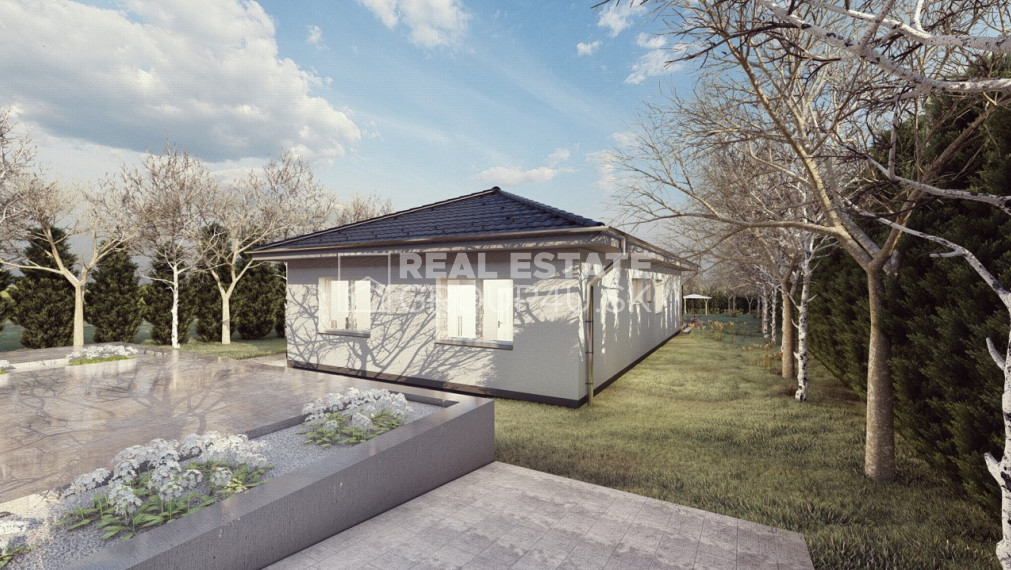 BUNGALOV S TERASOU - 4 IZBOVÝ , bezpečný a moderný dom