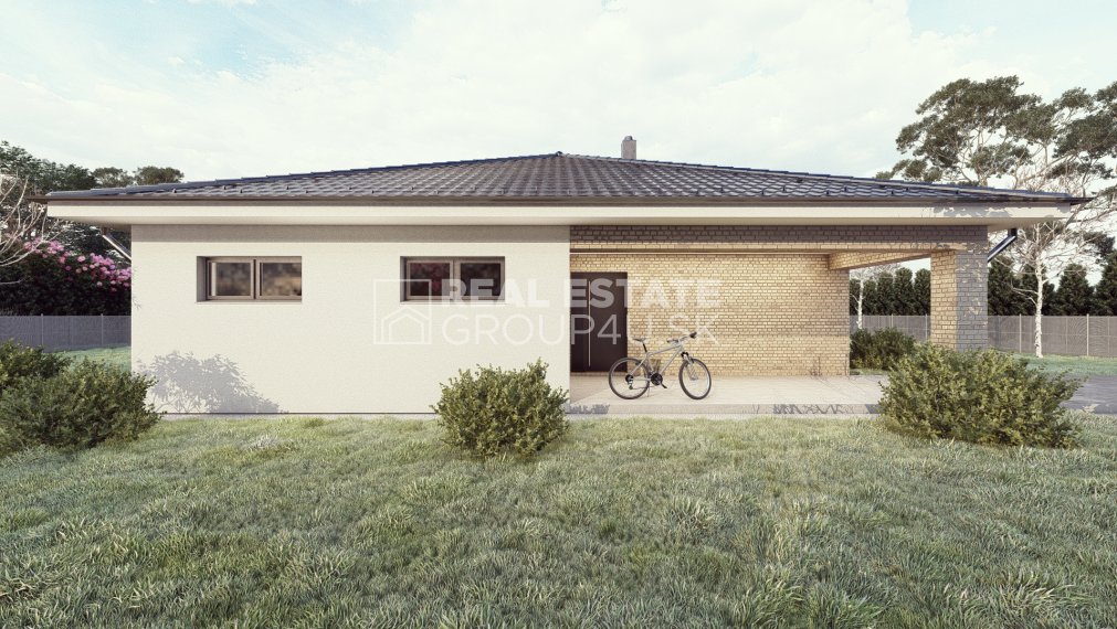 BUNGALOV S TERASOU - 4 IZBOVÝ, čistá architektúra