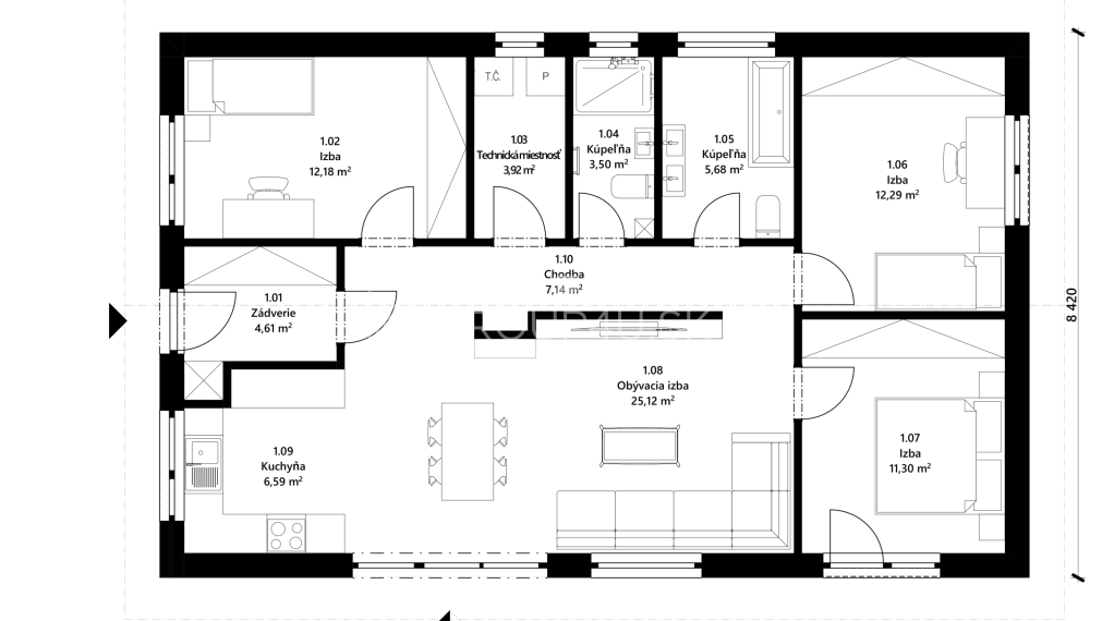 BUNGALOV 4 IZBOVÝ, ktorý má štýl aj praktické riešenia
