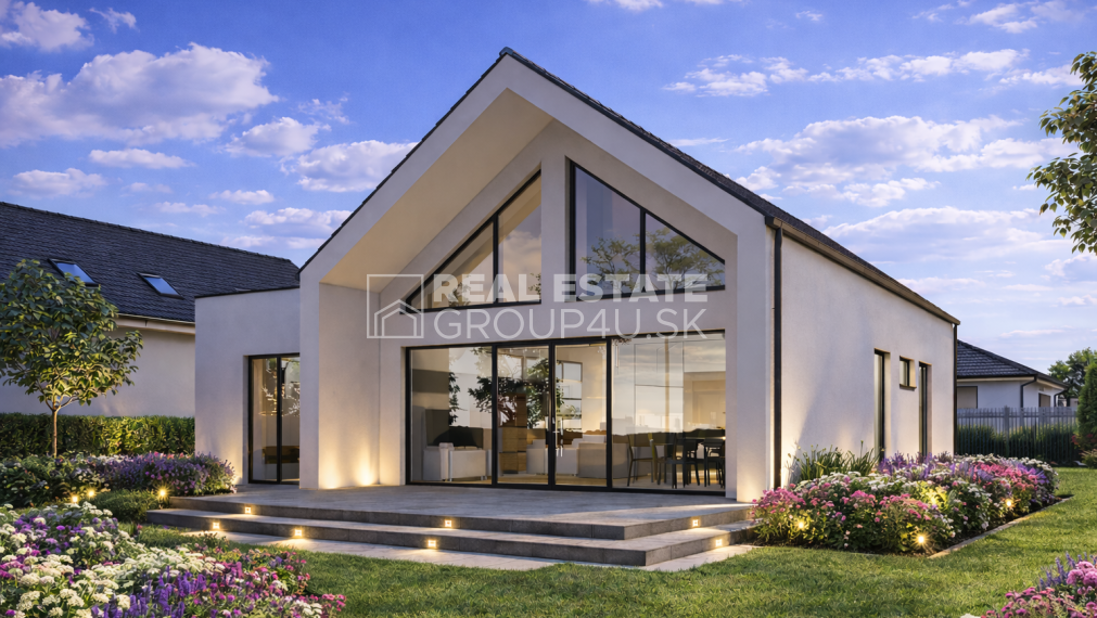 LUXUSNÝ BUNGALOV NA KĽÚČ S POZEMKOM NA SAMOTE - VEĽKÉ ROVNÉ