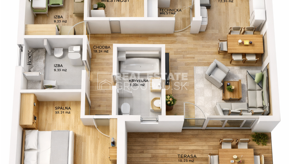 4 IZ BUNGALOV S ATRAKTÍVNYM DIZAJNOM