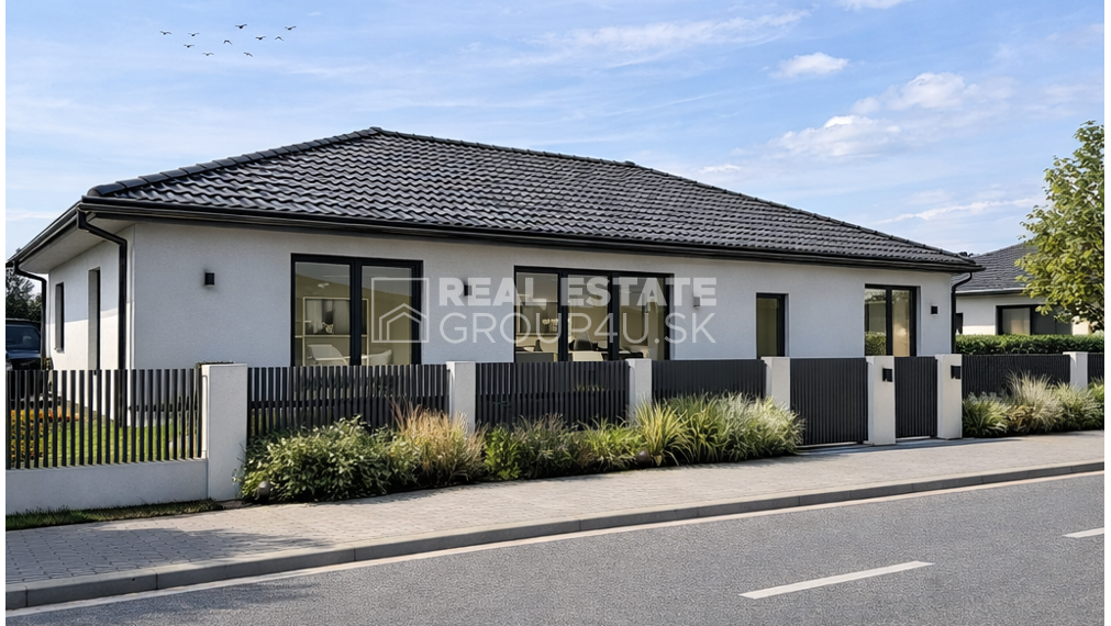 MODERNÝ BUNGALOV s terasou a záhradou