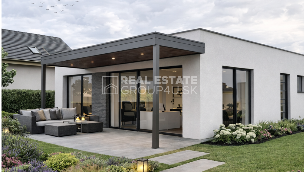 BUNGALOV -  moderná architektúra, vysoký komfort