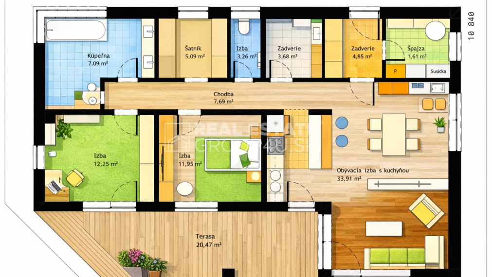 BUNGALOV -  moderná architektúra, vysoký komfort