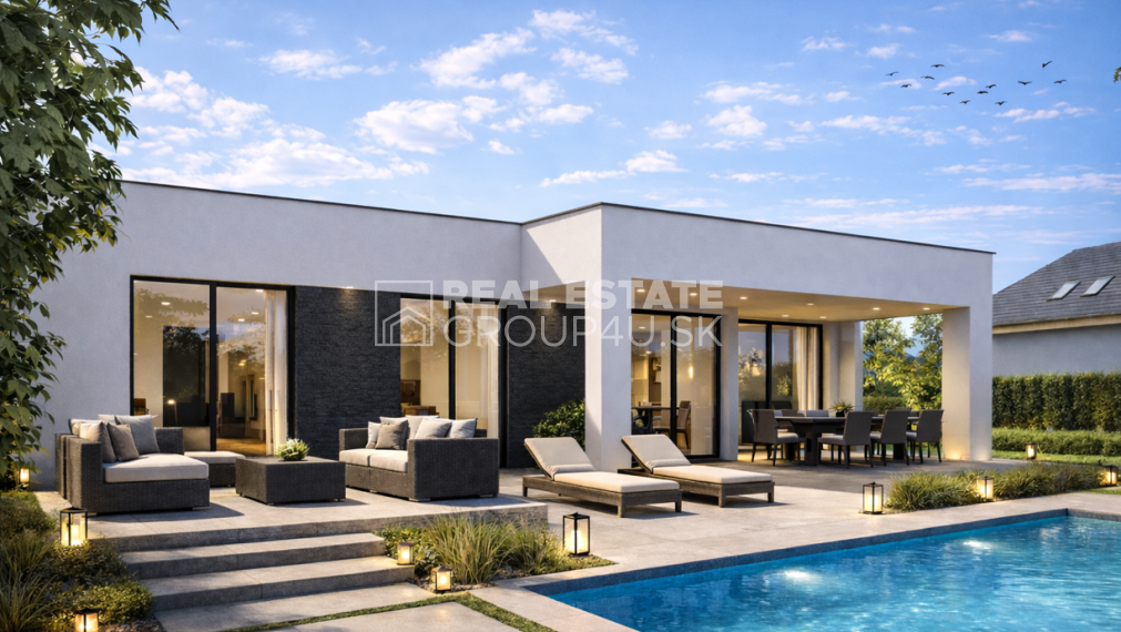 BUNGALOV - funkčná dispozícia - moderný štýl