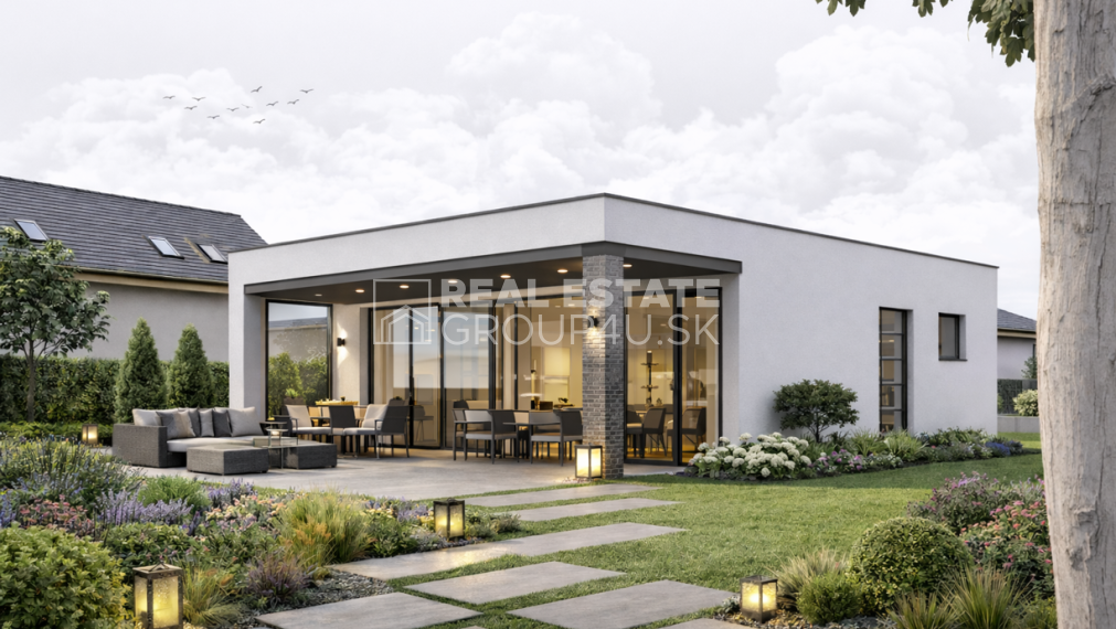 BUNGALOV - funkčná dispozícia - moderný štýl