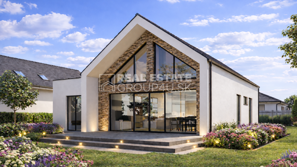 RODINNÝ DOM, ktorý má všetko. Priestor, svetlo, štýl – presne takto sa býva moderne.