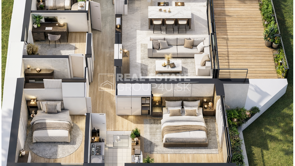 RODINNÝ DOM, ktorý má všetko. Priestor, svetlo, štýl – presne takto sa býva moderne.