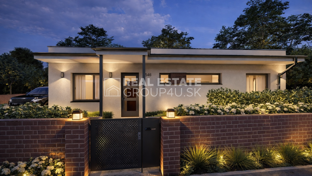 4 IZBOVÝ BUNGALOV S PLOCHOU STRECHOU: 160 990,-€